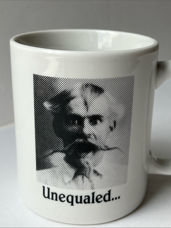 Vintage Other - Unequaled... Mug Cup Photo The Mad Potter George Ohr Portrait Mustached Man